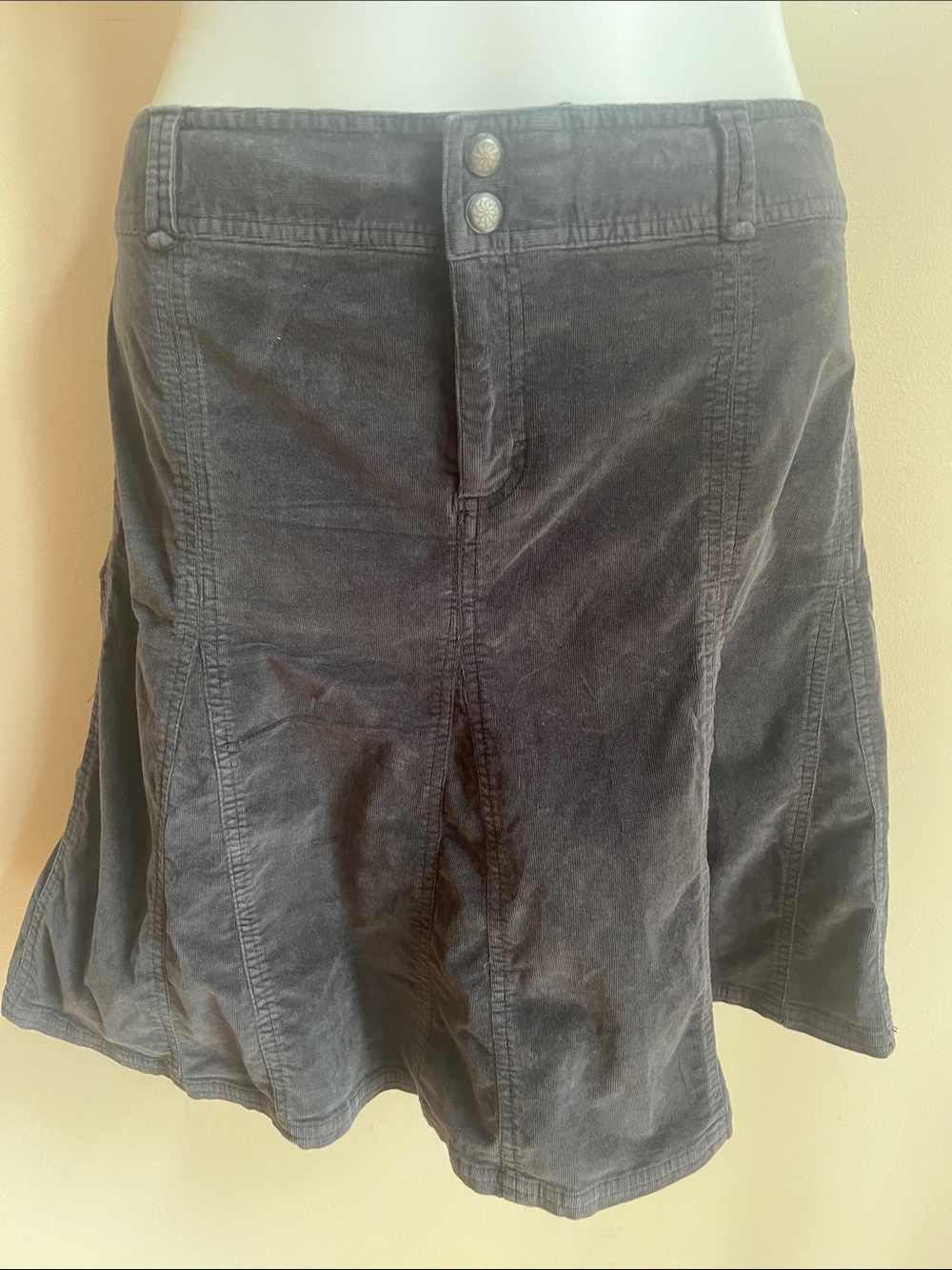 Athleta Corduroy Flared A-Line skater Skirt